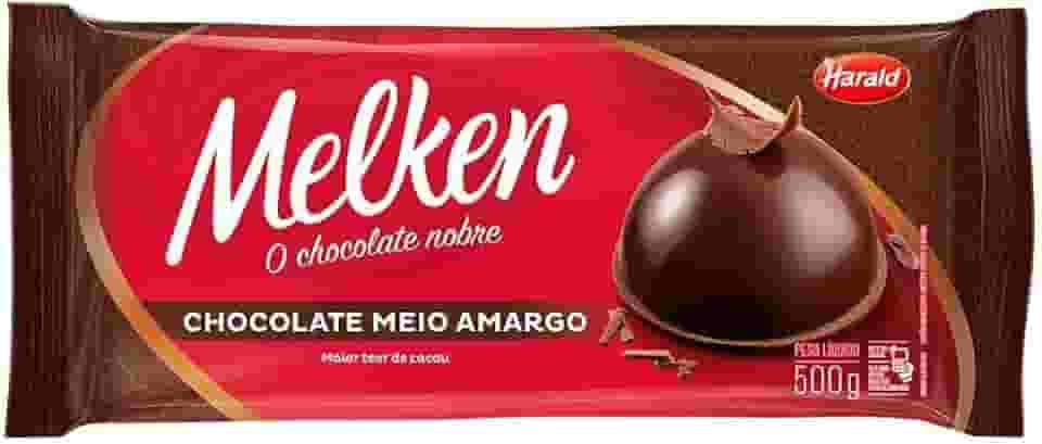 Barra de Chocolate Melken Meio Amargo 500g - Harald