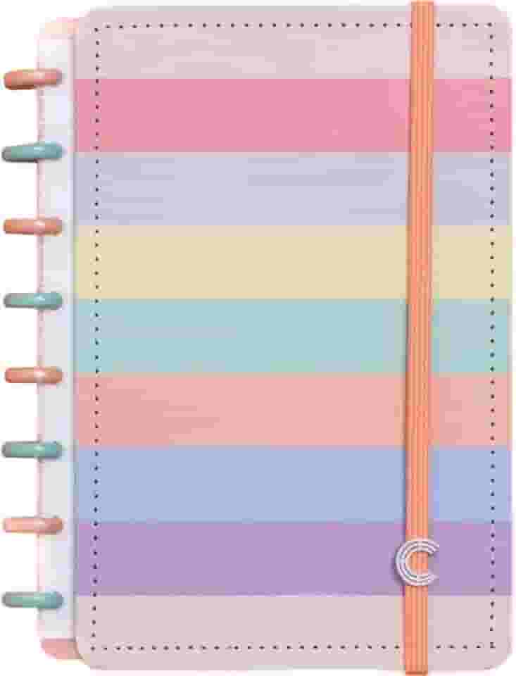 Caderno Inteligente, A5, Arco-íris Pastel, Magic, CIA52060, 155x220mm, 80 Folhas