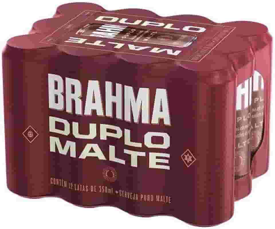 Pack Cerveja Brahma Duplo Malte Lata Sleek - com 12 unidades 350ml