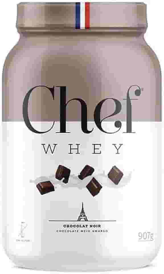 Chef Whey Protein Gourmet Zero Lactose 907g- Chef Whey (907g, Chocolate Meio Amargo)