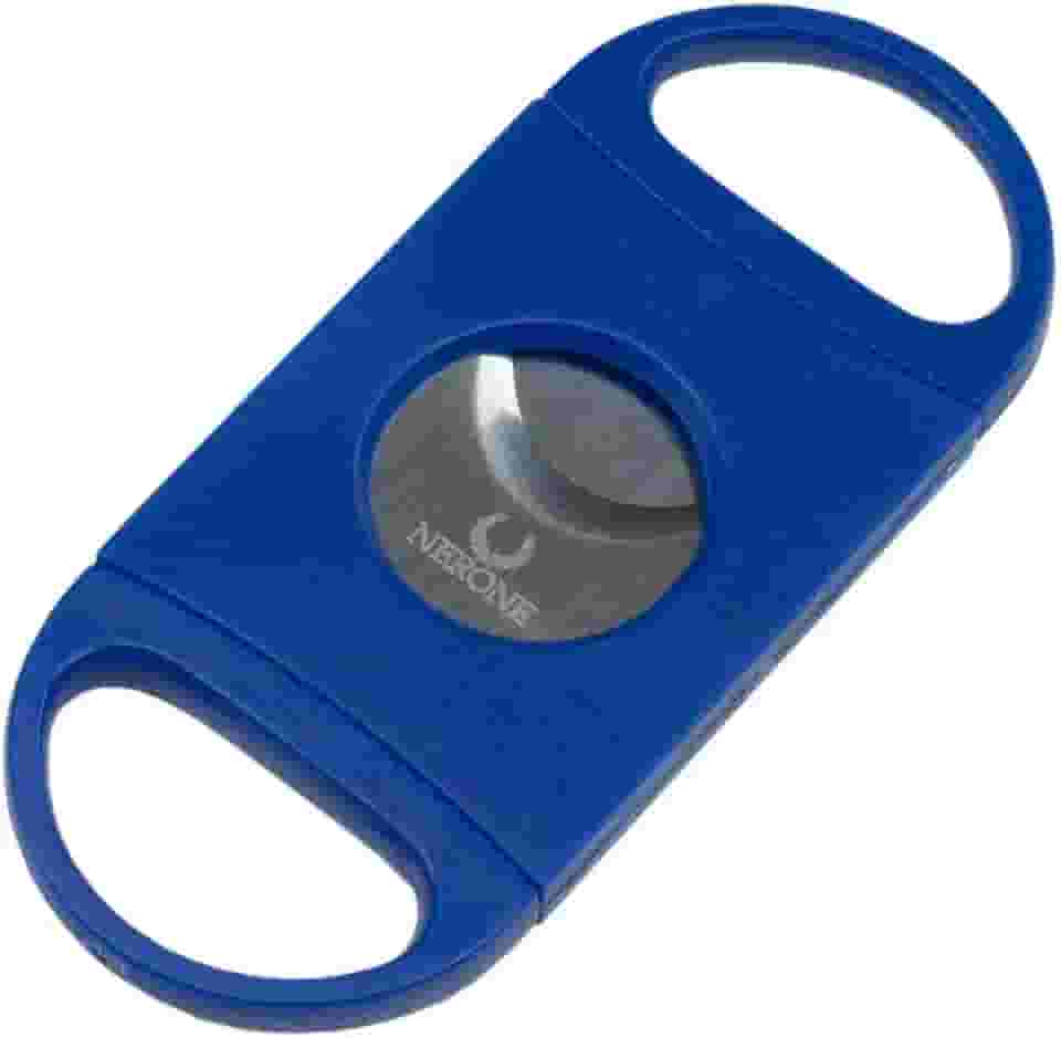 Cortador charutos NERONE Basic lâmina dupla plástico azul