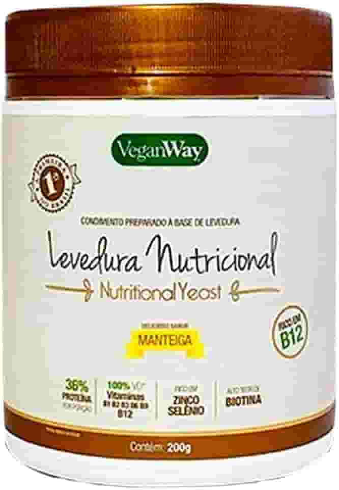 Veganway Levedura Nutricional Em Pó Sabor Manteiga 200Gr - Nutritional Yeast -