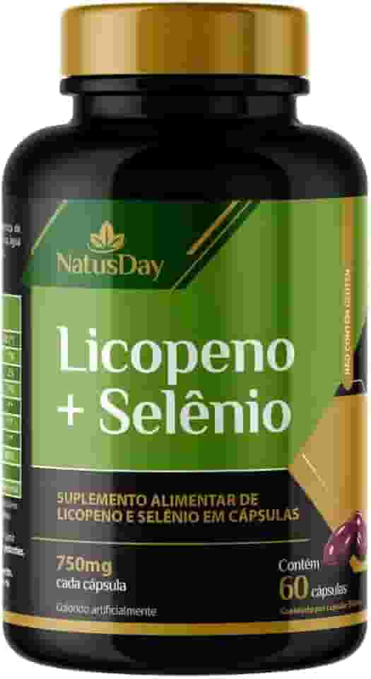 Licopeno + Selênio (60 Cápsulas) Natusday - Auxilia no sistema imunológico