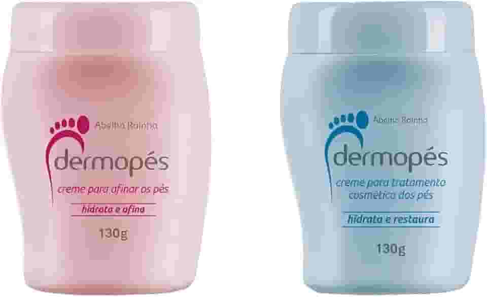 Kit 2 Dermopes para os pes, 1 hidrata e restaura 130g, 1 hidrata e afina 130g