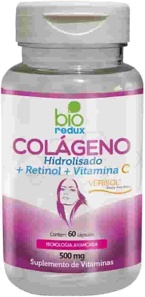Bio Redux - Colágeno Hidrolisado (+ Retinol + Vitamina C) Verisol 60 Cápsulas 500mg