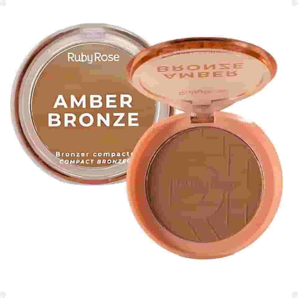 Bronzer Compacto-Amber Bronze Honey Glow Hbm202-2 Ruby Rose