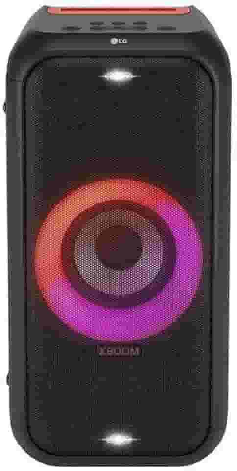 Caixa de som Bluetooth LG XBOOM 200W RMS, 12 horas de bateria, IPX4, Iluminação de Festa e Visor de Pixel LED - XL5S