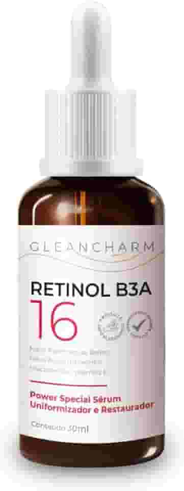 Retinol B3A Sérum Facial Retinol + Ácido Hialurônico Vitamina E e B3 Anti-Idade - GLEANCHARM