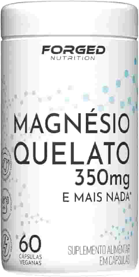 Magnésio Quelato 350mg 60 Vegan Caps - Forged Nutrition