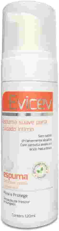 Evicev Espuma Para Higiene Íntima Coadjuvante Em Caso De Candidíase E Coceiras Frasco Com 120 Ml, Bioworld