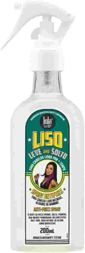 Liso Leve e Solto Spray Antifrizz 200ml , Lola Cosmetics
