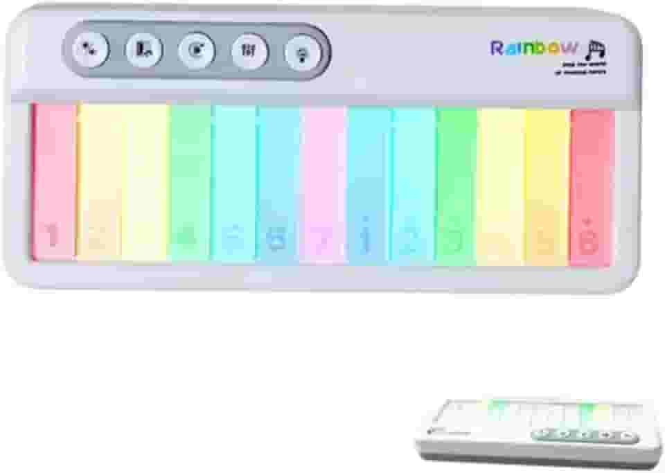 Teclado Musical Infantil Eletrônico com Sons Luzes Coloridas Portátil Educativo e Multifuncional Piano, Xilofone, Saxofone, Violão, Bateria de Jazz