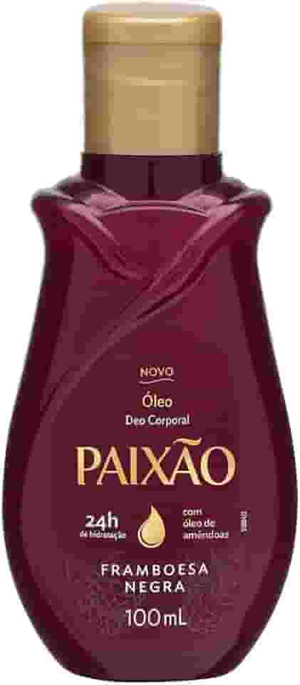 Paixão Óleo Corporal Framboesa Negra Com Ação Desodorante Tamanho: 100 Ml (Pacote De 1)