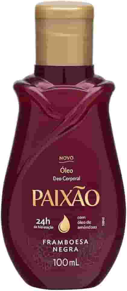 Paixão Óleo Corporal Framboesa Negra Com Ação Desodorante Tamanho: 100 Ml (Pacote De 1)