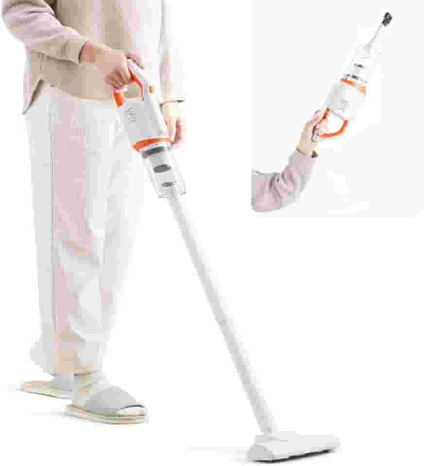 Aspirador de Pó Portátil Sem Fio, 100W Potência, Uso Seco/Úmido, Recarregável, Ideal para Limpeza de Carros e Casa, Filtro Lavável, Inclui 5 Acessórios, Preto ou Branco