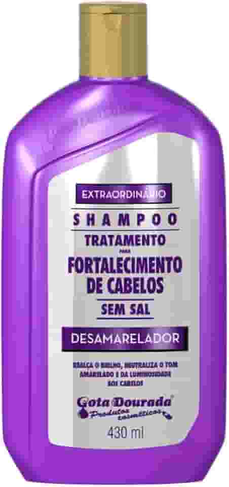 Shampoo Gota Desamarelador Matizador 430ml para Cabelos Danificados