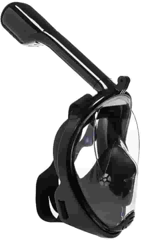 Máscara Mergulho Livre Snorkeling Full Face para GoPro Tamanho L/XL Cor Preto