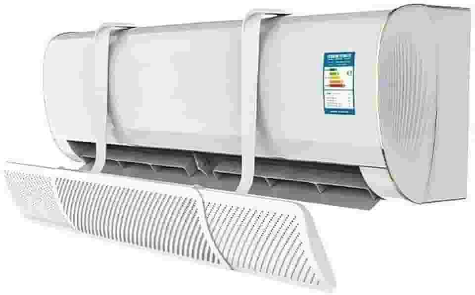 Defletor para Ar-Condicionado Split - Direcionador de Vento Ajustável, Previne Sopro Direto para Ambientes Residenciais e Comerciais