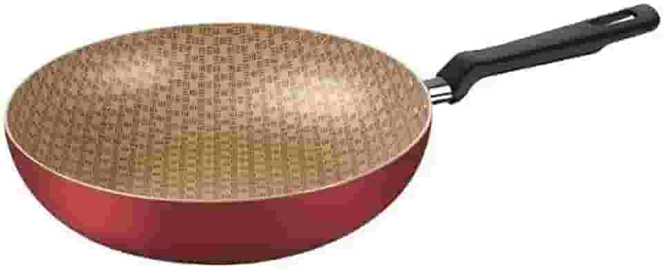 Frigideira Funda Tramontina Loreto em Alumínio com Revestimento Interno Antiaderente Starflon Max Vermelho 24 cm 2,2 L