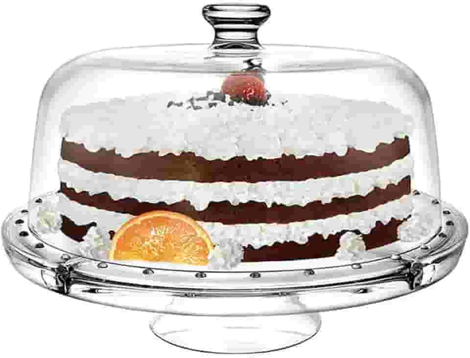 Ruvolo Boleira 5 em 1, Boleira de Vidro com Tampa de Vidro, Monaco Versátil