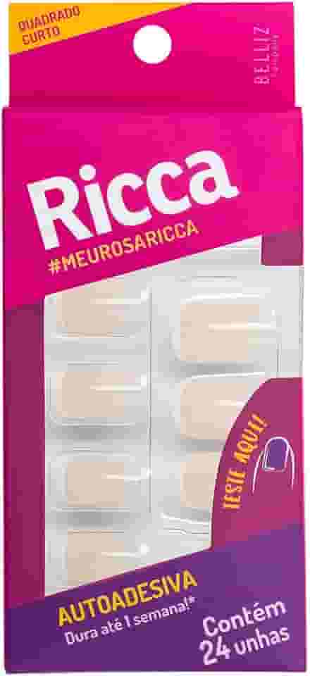 Ricca Unhas Autoadesivas Francesinha Nude