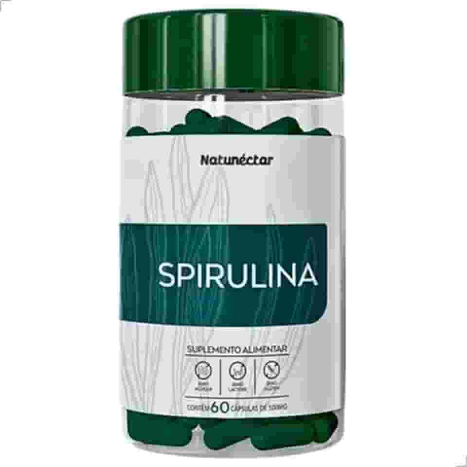 Spirulina - Controle de Glicose e Prevenção De Animia 60 Caps - Natunéctar