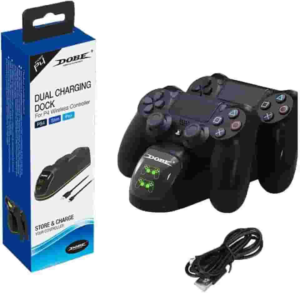 Carregador Duplo Usb Para Controle Ps4 Ps4 Slim Ps4 Pro Dock