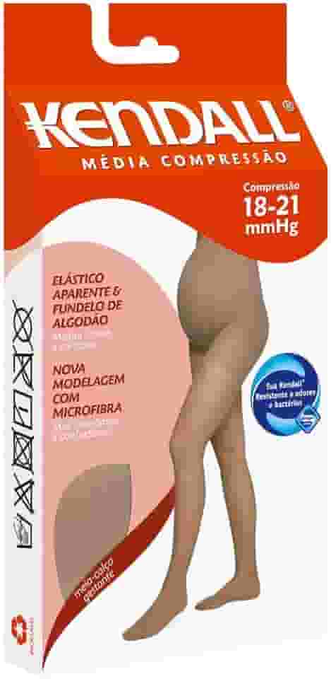 Meia Calça Kendall Gestante Média Compressão com ponteira 1653 Castanho - GG