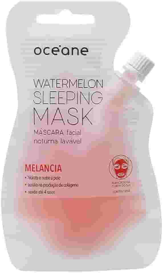 Másc Facial Noturna, Watermelon Sleeping Mask, Océane, Océane, Vermelho