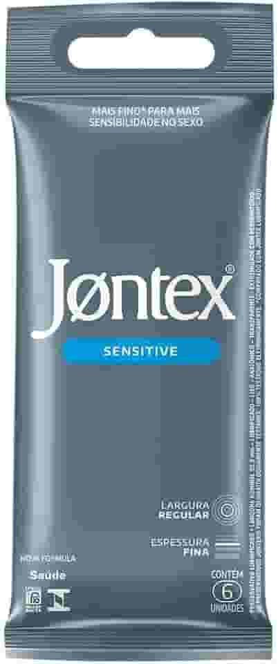 Preservativo Camisinha Jontex Sensitive - 6 Unidades