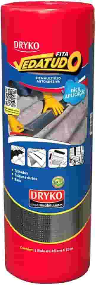 Fita Multiuso Alumínio Autoadesiva para Vedação 45cm x 10m Barone