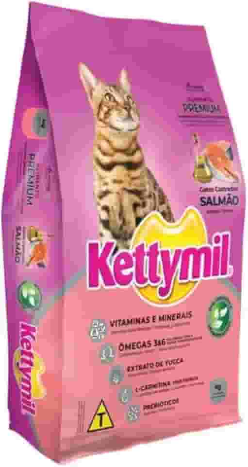 Ração Gatos Castrados Salmão Kettymil 10,1kg