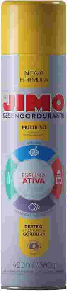 Desengordurante Jimo 400ml Alta Eficácia Gordura Parede Cerâmica Rejunte Air Fryer Coifa Exaustor Forno Fogão Forninho Churrasqueira