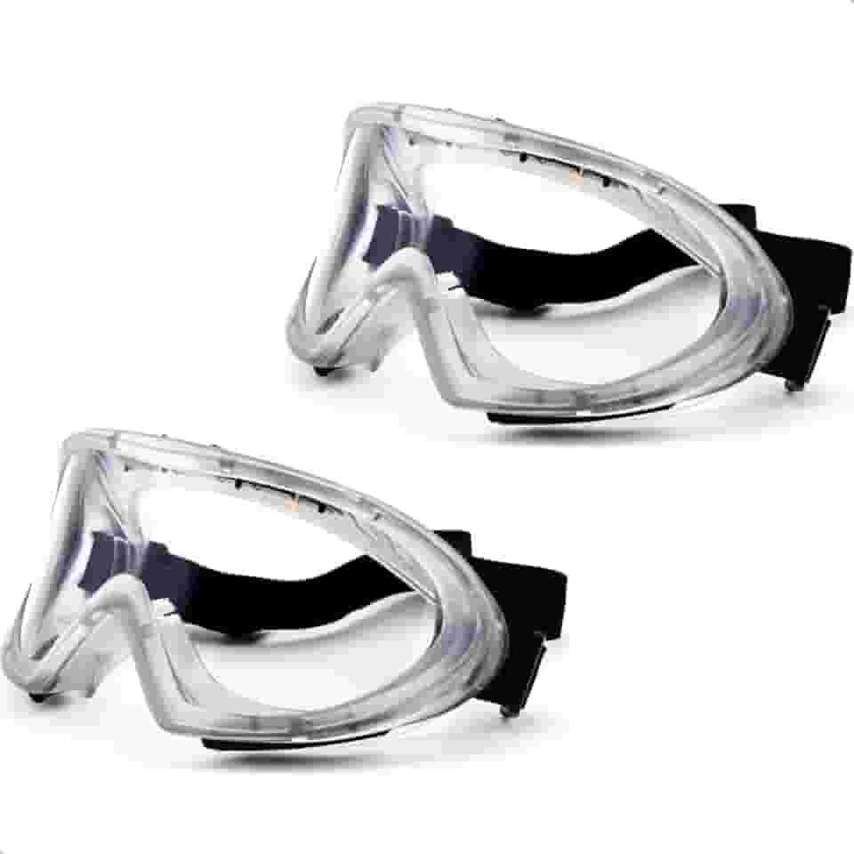 Kit 2 Óculos De Proteção Epi Ampla Visão Incolor Spider