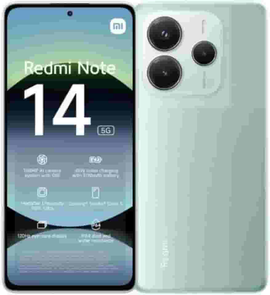 Smartphone Xiaomi Redmi Note 14 5G NFC Coral Green (Verde) 8GB RAM 256GB ROM (24094RAD4G)
