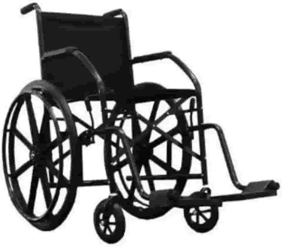 Cadeira de Rodas Nylon Dobrável Leve Resistente Pneu Antifuro 95kg CDS