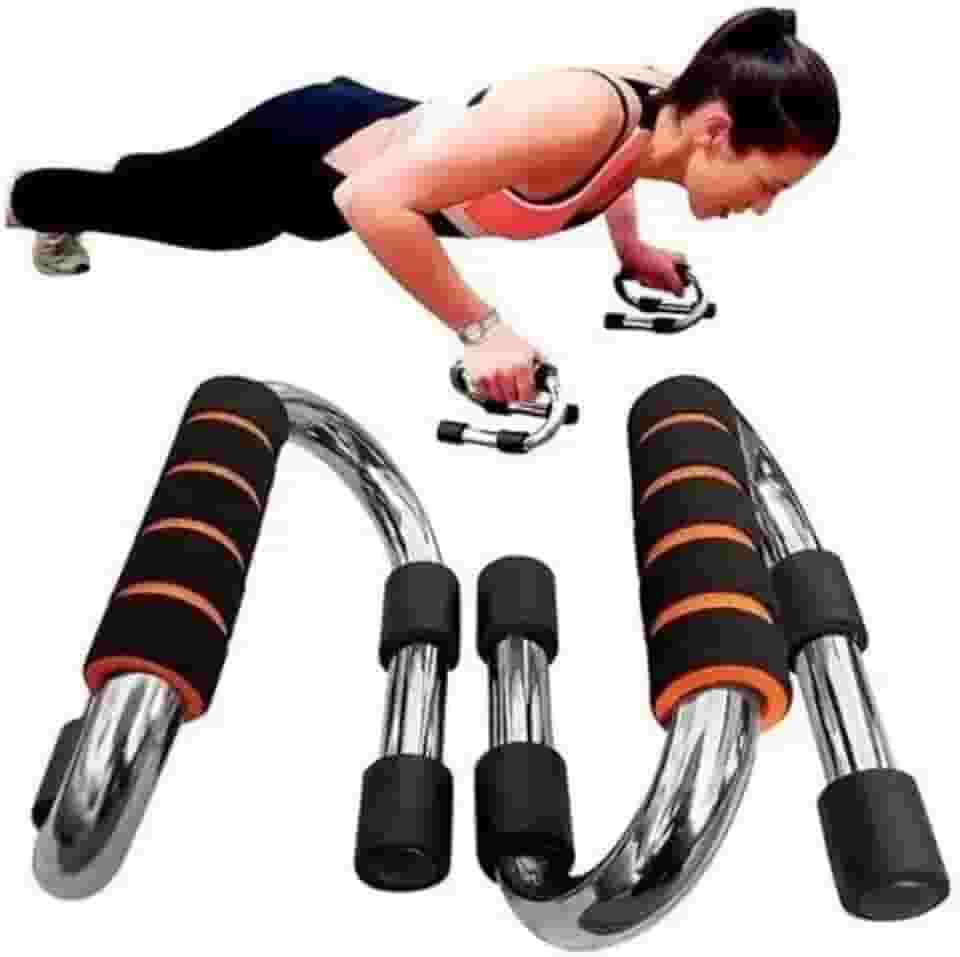 Barra de Apoio para Flexão em Aço Tipo S (Laranja)