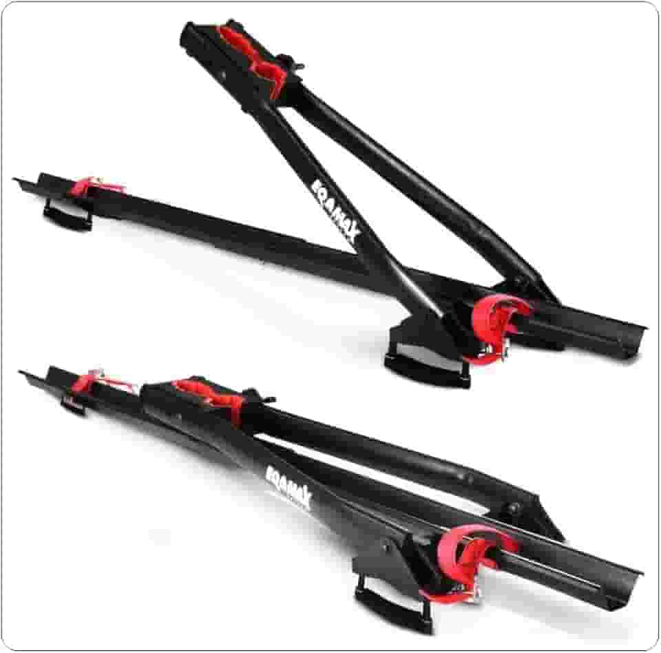 2 Transportadores Bicicleta Teto Velox Aço Eqmax Transbike