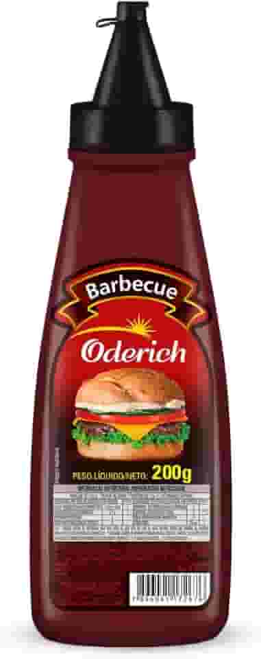 Molho Barbecue Bisnaga Oderich 200G, Molho De Tomate Defumado Com Especiarias, Marrom, Sabor Intenso E Levemente Adocicado, Textura Cremosa E Homogênea, Pronto Para Consumo E Ideal Para Churrascos E