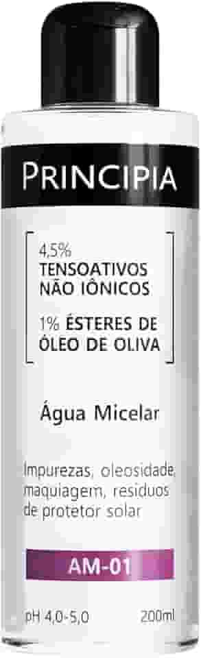Água Micelar Principia 4,5% Tensoativos Não Iônicos + 1% Ésteres de Óleo de Oliva AM-01 com 200ml