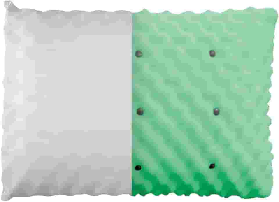 Travesseiro Japonês Perfilado terapia magnética anti apneia ronco 55x20cm