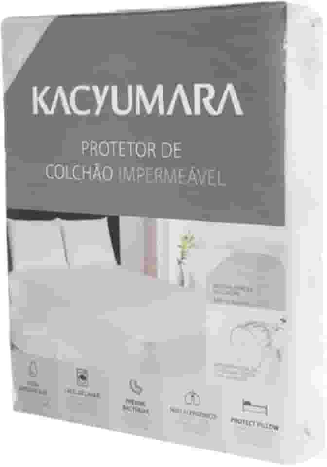 Protetor De Colchão Impermeável Malha Queen Kacyumara Branco