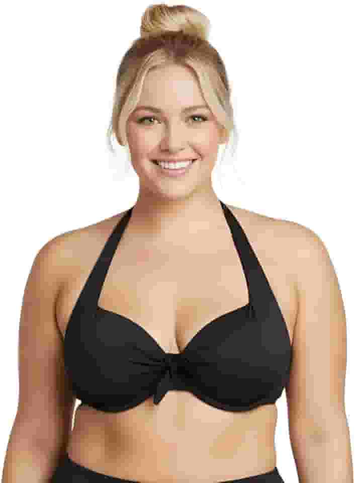 Top Biquíni Plus Size Sustentação Bojo Moda Praia Decote