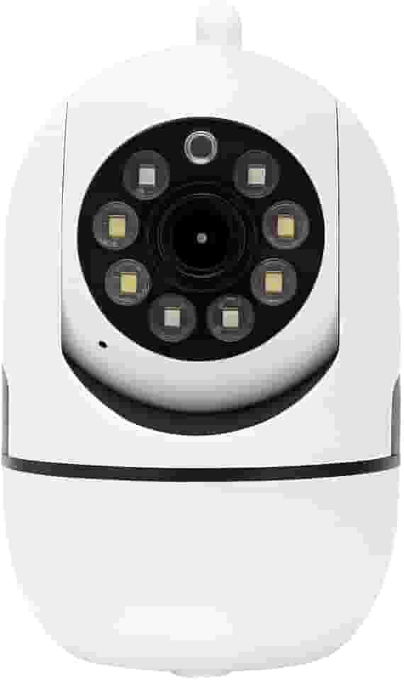 Câmera Babá Eletrônica Wi-Fi 360° Smart Premium com Visão Noturna Full HD Sensor de Movimento App iOS/Android Alerta no Celular Slot MicroSD – Vigilância para Casa, Escritório, pet e Bebê