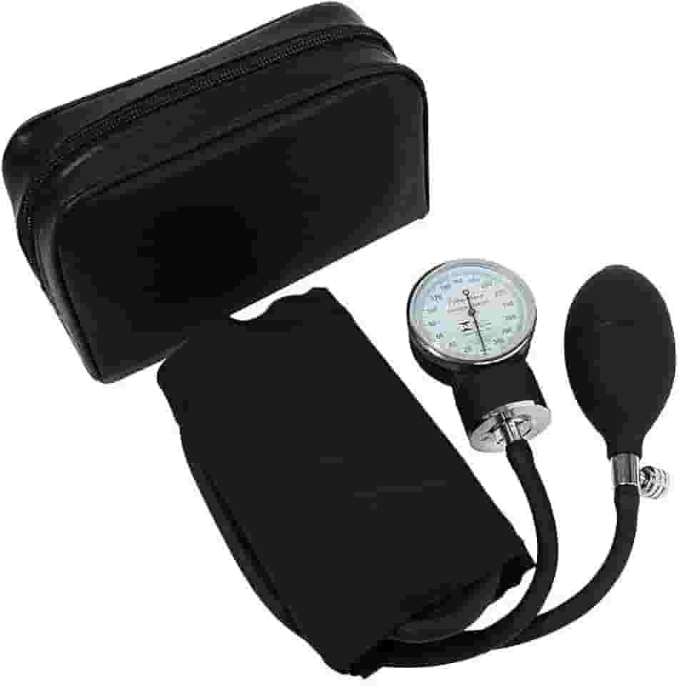 Aparelho De Pressão Manual Esfigmomanômetro Premium Cores (Preto)