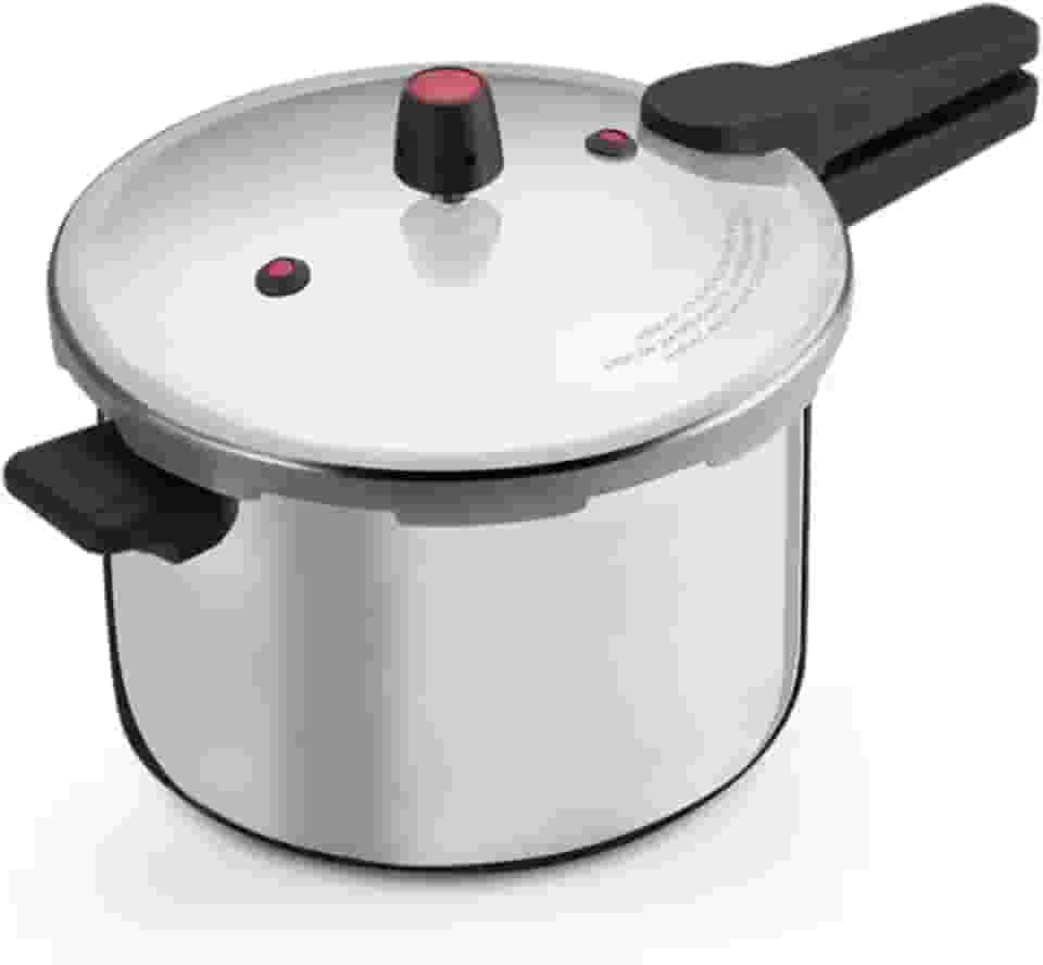 Panela de Pressão 10 Litros Fechamento Externo – Alumínio Polido, Cabo Resistente em Baquelite, Segurança e Alta Capacidade, Com Válvulas de Segurança, Nacional