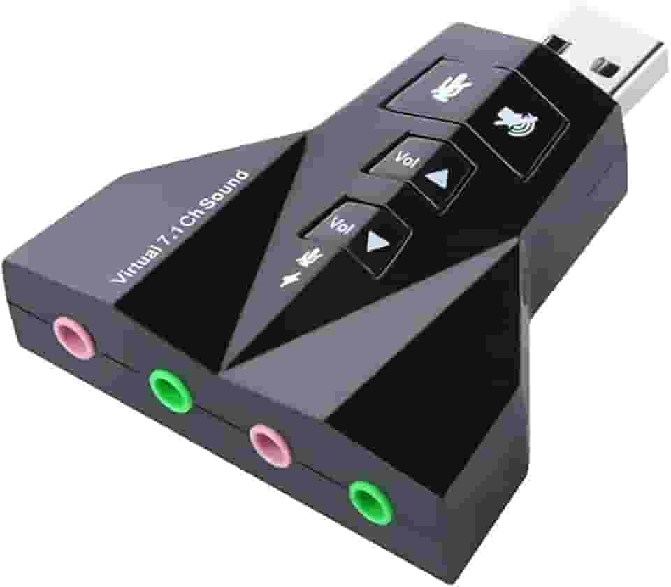 Placa De Som Usb 7.1 Canais Exbom Usom-20