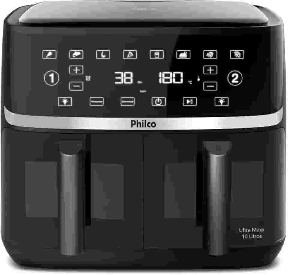 Air Fryer Philco 10L Cesto Duplo 2000W PAF10A 220V
