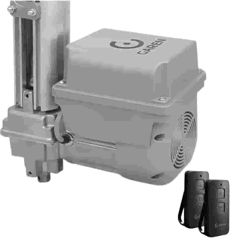 Kit Motor Portão Basculante Eletronico Garen Bv Duo Fit Ramp 1/4HP 50/60HZ 433MHZ Automatizador Segurança Conforto (110.0, Volts)