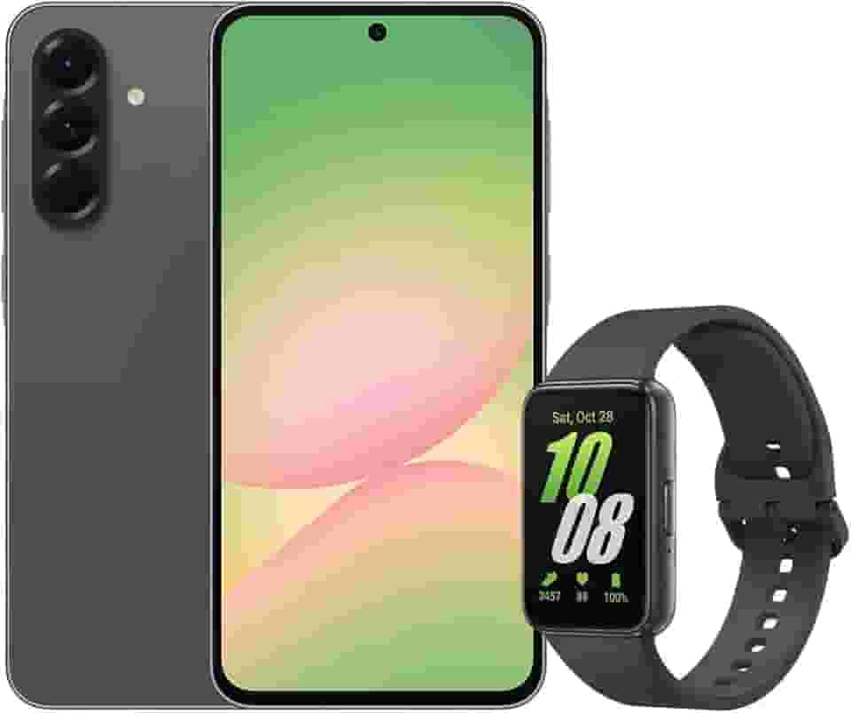 Samsung A56 5G (128GB) - Preto + Galaxy Fit3 - Grafite